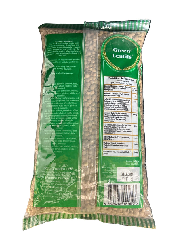 Heera Green Lentils 1Kg