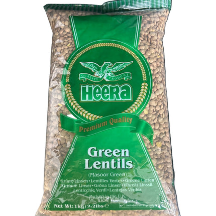 Heera Green Lentils 1Kg