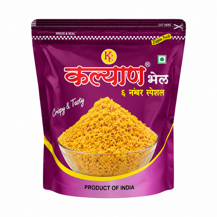 Titel: Kalyan Bhel 0 No. Sev Crispy & Tasty 200 g – Würzige indische Knabberei