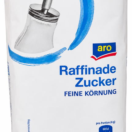 Aro Raffinade Zucker Feine Körnung 1 KG