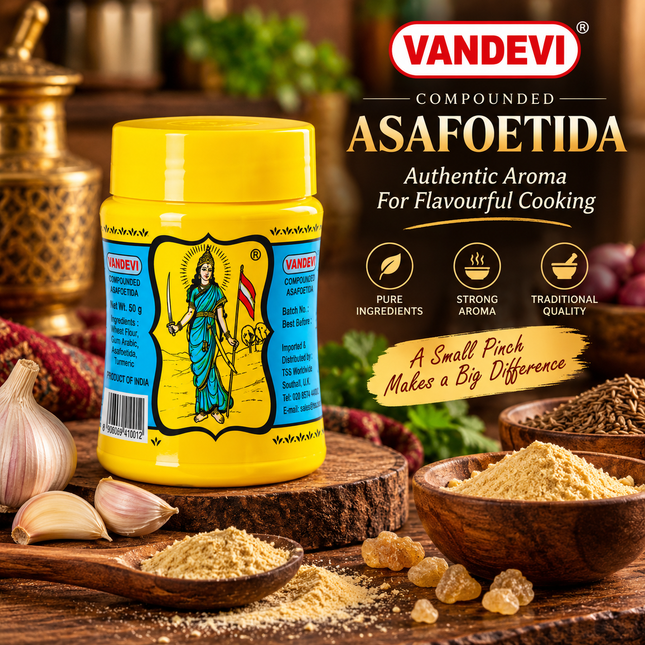 Vandevi Hing Asafoetida Yellow Powder 50 g / 100 g