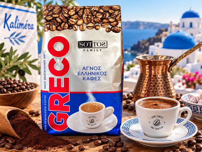 Sottos Greco 96 g – Griechischer Kaffee fein gemahlen