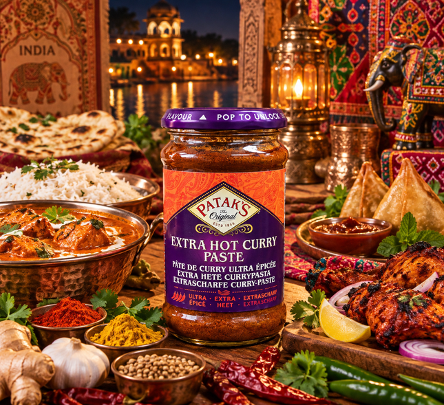 Patak’s Extra Hot Curry Paste – Spicy Curry Paste 283 g