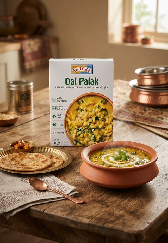 Ashoka Dal Palak 280 g – Linsen mit Spinat