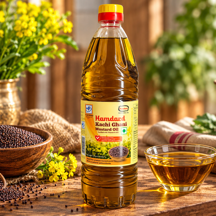 Hamdard Kachi Ghani Mustard Oil 1 L (910 g) – Senföl