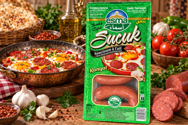 Esma Kangal Sucuk Tavuk & Sığır 1 kg – Halal Geflügel-Rind-Sucuk
