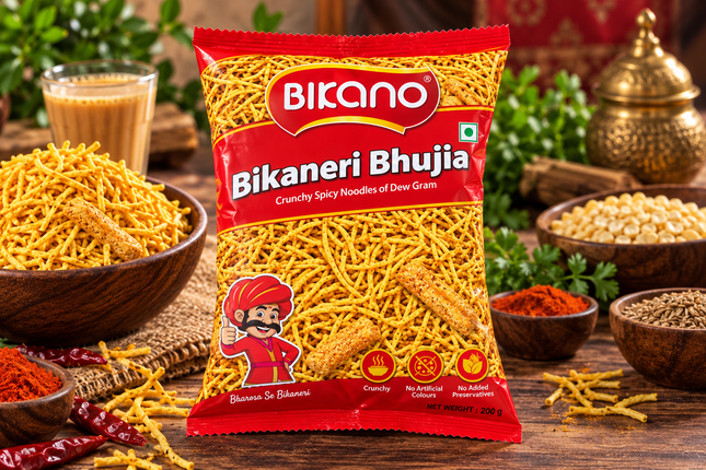 Bikano Bikaneri Bhujia – Würziger indischer Snack 200 g