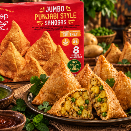 Deep Jumbo Punjabi Style Samosas – 8 Stück
