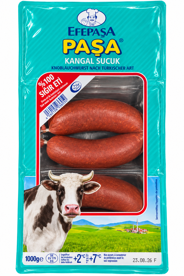 Efepaşa Paşa Kangal Sucuk 1 kg – Halal Rinder-Sucuk