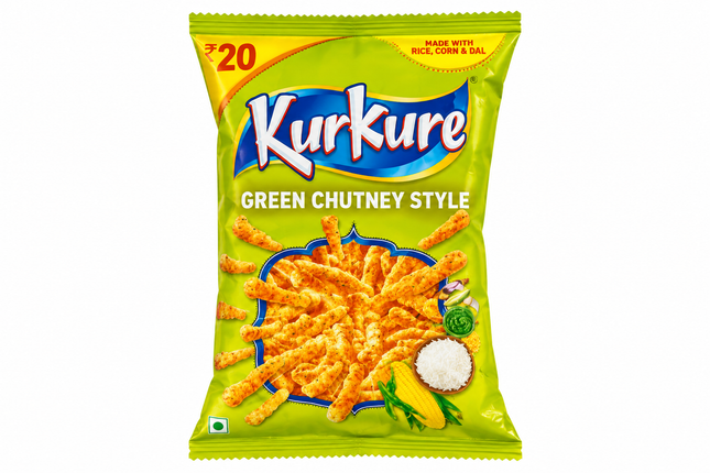 Kurkure Green Chutney Style 68 g – Würziger indischer Snack