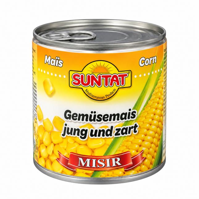 Suntat Gemüsemais 340 g – Maiskonserve
