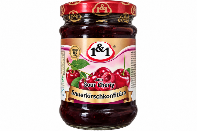 1&1 Sauerkirsch-Konfitüre 350 g – Sour Cherry Jam