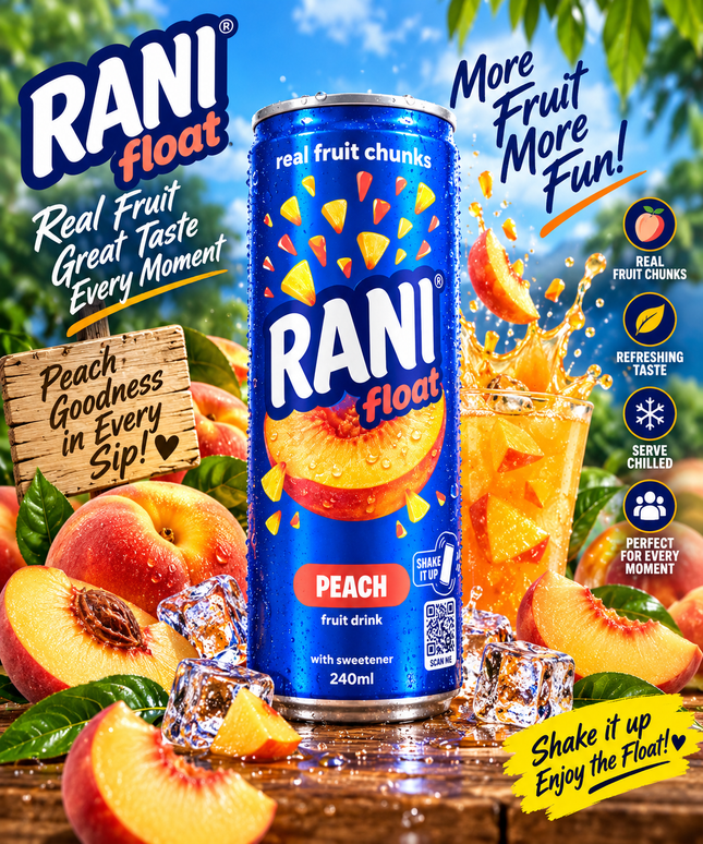 Rani Pfirsich Fruchtdrink mit Fruchtstückchen 240 ml