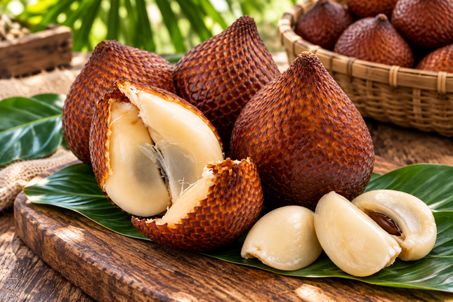 Frische Salak (Snake Fruit / Schlangenfrucht) – verschiedene Größen