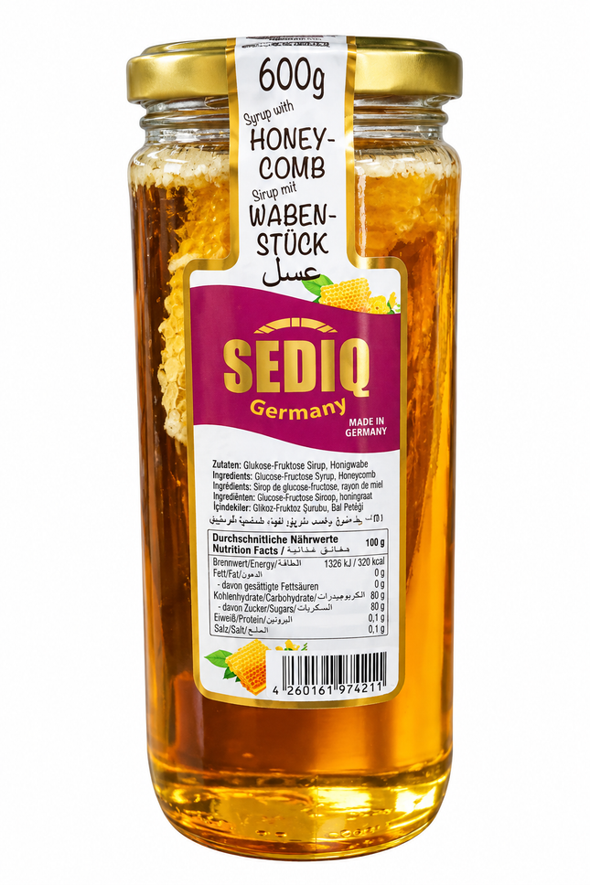 Sediq Honig mit Wabenstück 600g