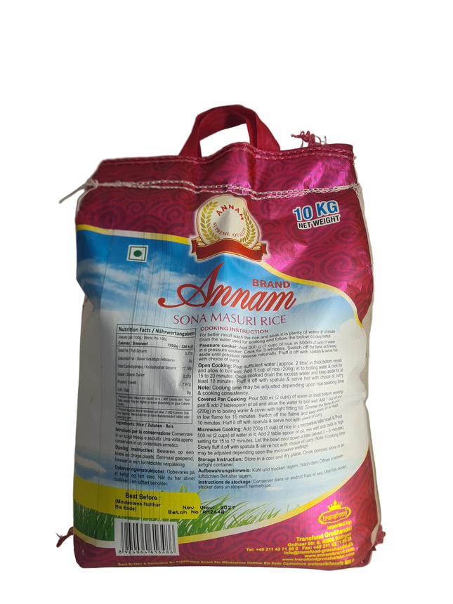 Annam Sona Masoori Rice 10kg