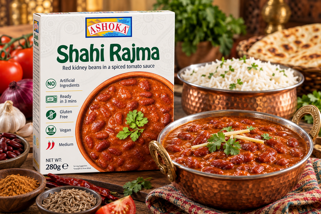 Ashoka Shahi Rajma – Indisches Kidneybohnen-Curry 280 g