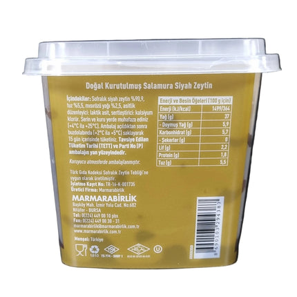 Marmarabirlik Kuru Sele 800 g – Schwarze Oliven mit Stein