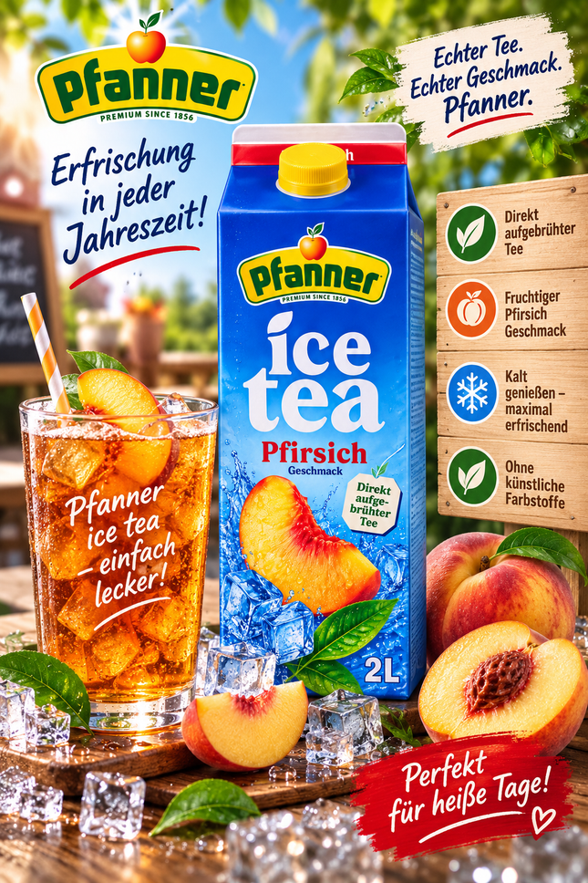 Pfanner Eistee Pfirsich 2l