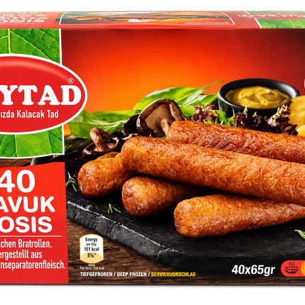 Köytad Tavuk Sosis Halal 40 Stück 2,6 kg – tiefgekühlt