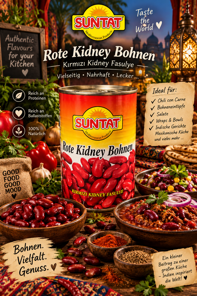 Suntat Rote Kidneybohnen (Red Kidney Beans) 400 g