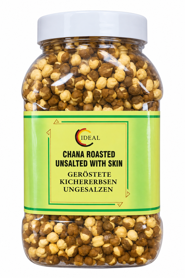 Ideal Chana Roasted Unsalted 500 g – Geröstete Kichererbsen