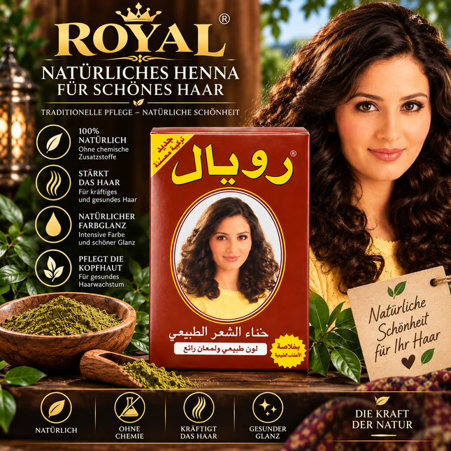 Title: Royal Henna Brown 60 g – Brown Hair Color with Henna