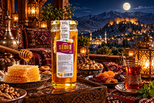 Sediq Honig mit Wabenstück 600g