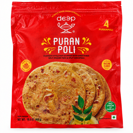 Deep Puran Poli 468 g – Süßes indisches Fladenbrot