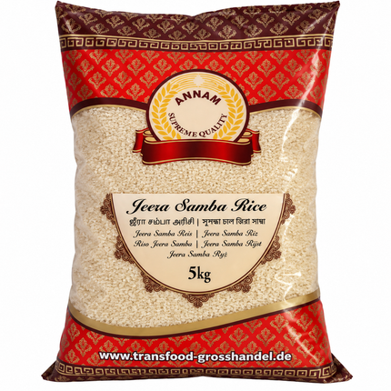 Annam Jeera Samba Rice – Jeera Samba Reis 1 kg & 5 kg