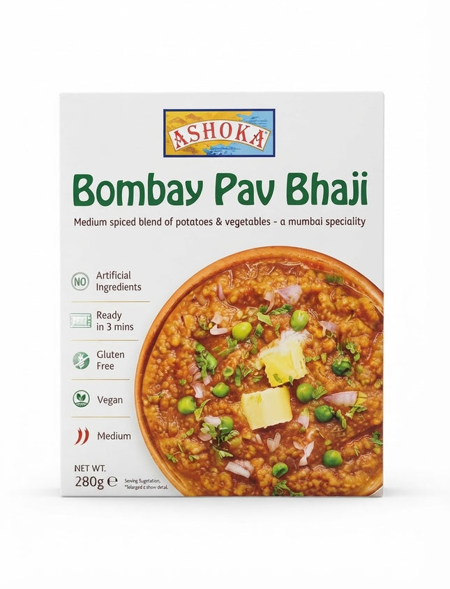 Ashoka Bombay Pav Bhaji 280 g – Indisches Fertiggericht
