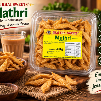 Süßswad Indische Salzstangen 400 g – frisch vom Bäcker