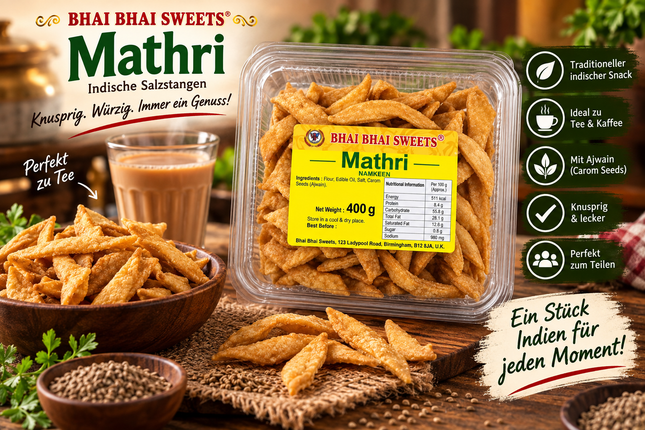 Süßswad Indische Salzstangen 400 g – frisch vom Bäcker