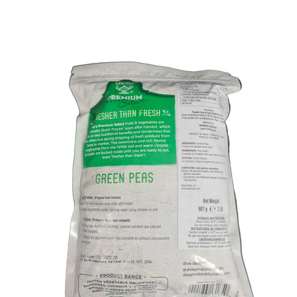 Deep Green Peas 907g