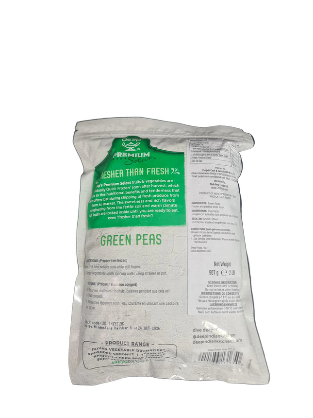 Deep Green Peas 907g