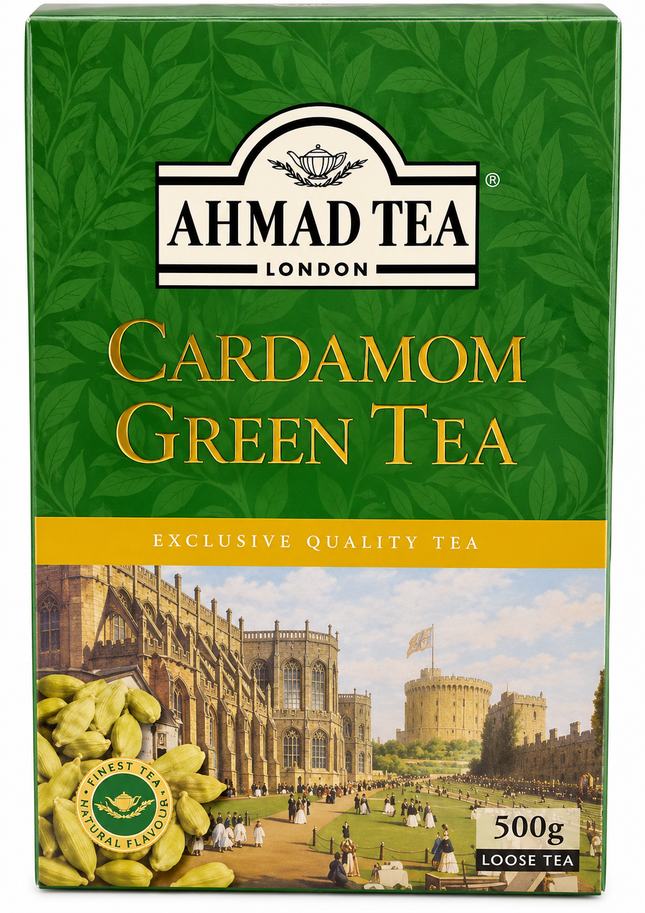 Ahmad Tea Cardamom Green Tea 500 g – Grüner Tee mit Kardamom