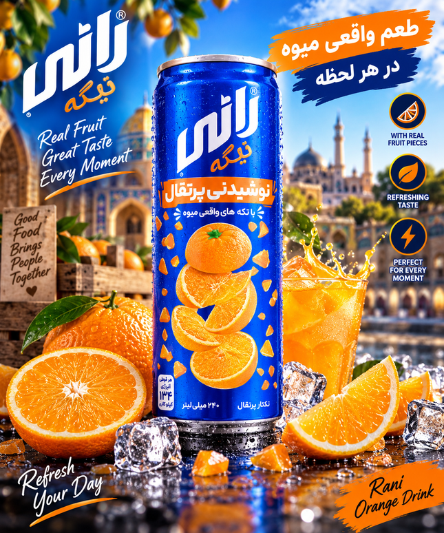 Rani Orange Fruchtdrink mit Fruchtstückchen 240 ml