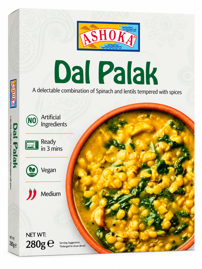 Ashoka Dal Palak 280 g – Indisches Linsengericht mit Spinat