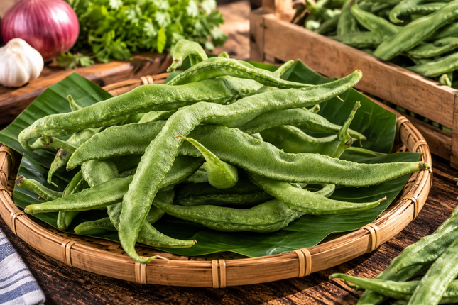 Frische Wallor Beans (Valor Beans / Indian Flat Beans) – verschiedene Größen