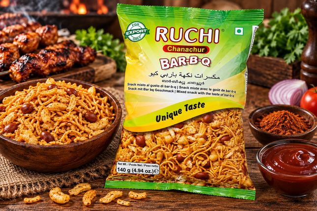 Ruchi Bar-B-Q 140 g – Würziger BBQ Snack