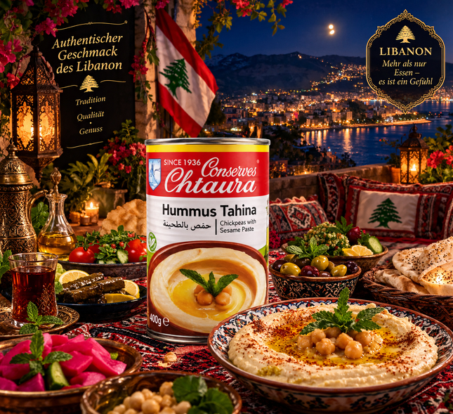 Chatwa Hummus Tahina 380 g – Kichererbsencreme mit Tahini
