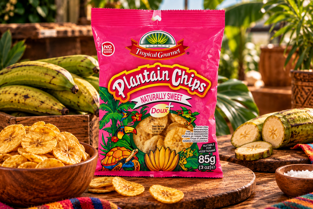 Plantain Chips Naturally Doux 85 g – Kochbananen Chips mild