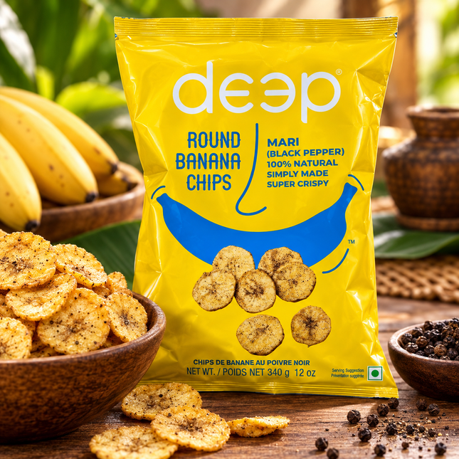 Deep Round Banana Chips Mari 170 g – Knusprige Bananenchips