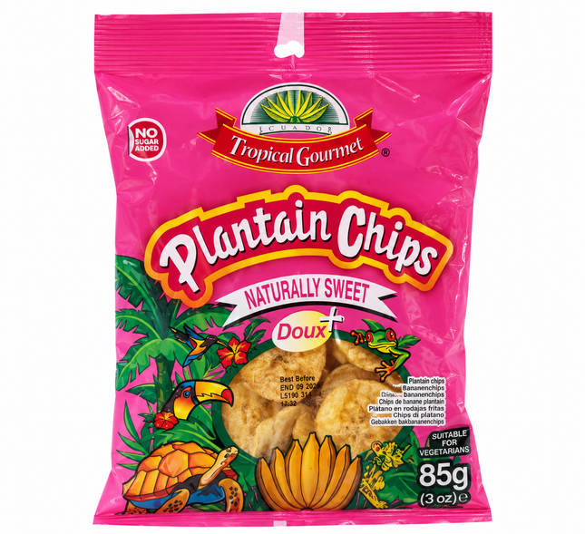 Plantain Chips Naturally Doux 85 g – Kochbananen Chips mild