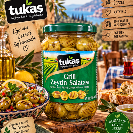 Tukaş Grill Zeytin Salatası 700 g – Gegrillter Olivensalat