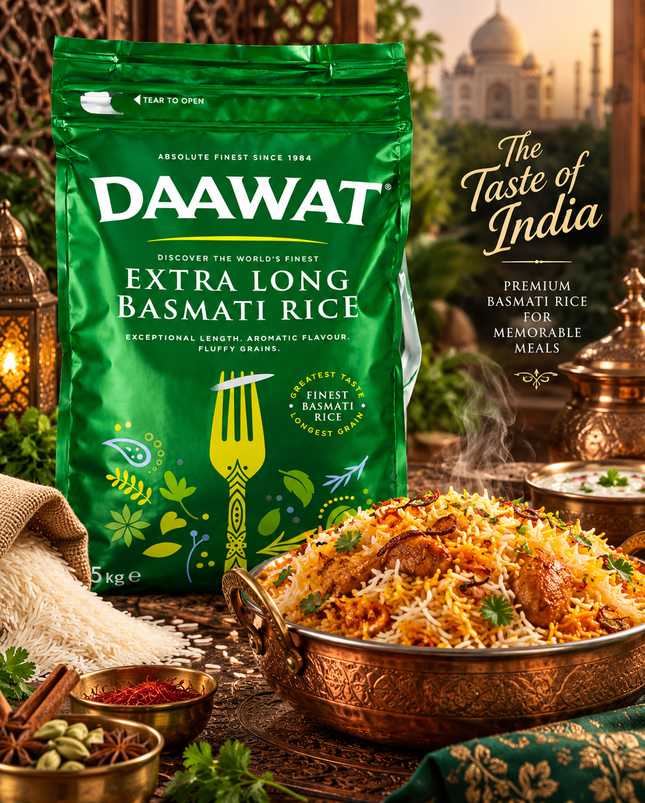 Daawat Extra Long Basmati Reis | Premium Basmati Rice