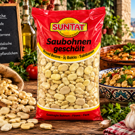 Suntat Peeled Fava Beans 800g
