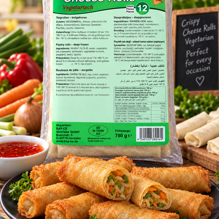 Crown Cheese Rolls Vegetable 12 Pieces 750 g