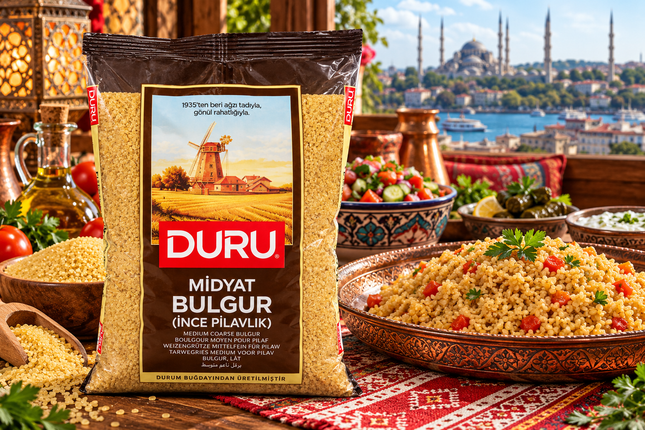 Duru Midyat Bulgur 1 kg – Bulgur für Kibbeh &amp; Köfte