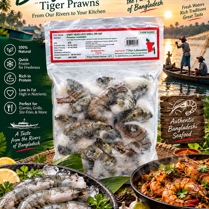 Manchitra Fresh Frozen Shrimps 6/8 800 g – tiefgekühlt
